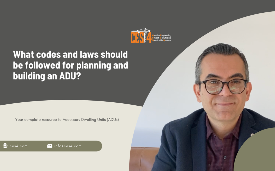 Pedram Zohrevand on what codes and laws should be followed for planning and building an ADU?